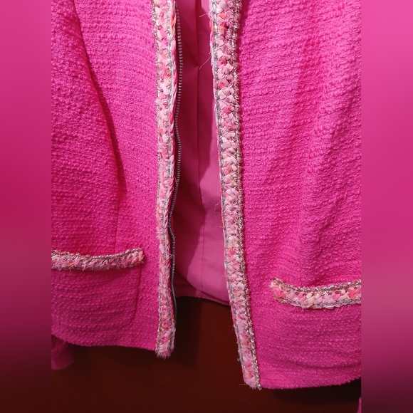 Cabi Fuchsia Tweed Ballroom Jacket - Picture 10 of 16